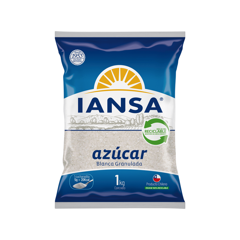 Azúcar Granulada Iansa Bolsa 1kg
